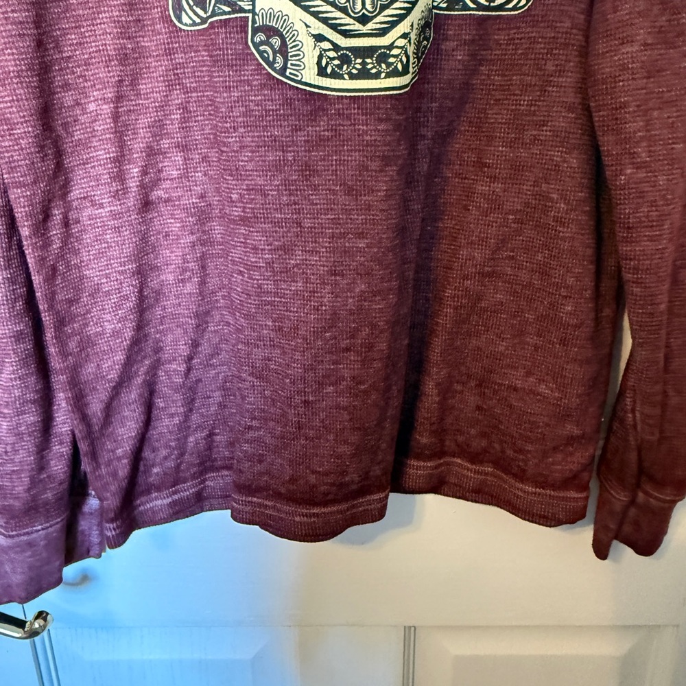 Men’s Star Wars Burgundy Long Sleeve Shirt Size M - Picture 5 of 8